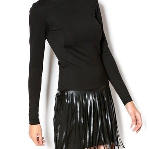 🖤 Amanda Uprichard black dress with fringe